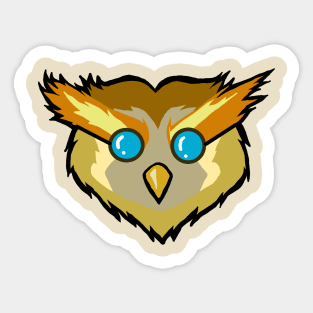 Owl Eyeglass Sticker